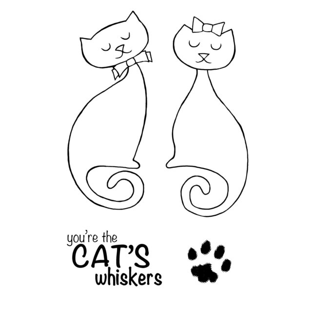 Woodware Woodware Clear Stamps Mr and Mrs Cat | Set of 4