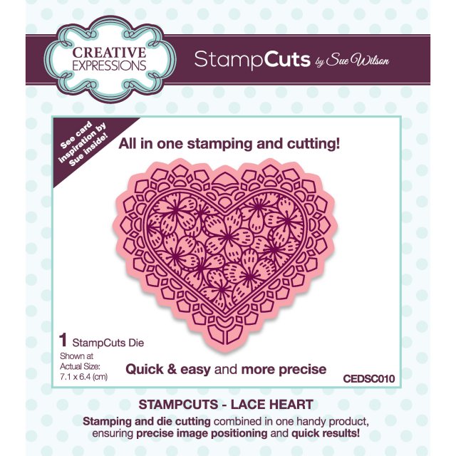 Sue Wilson Sue Wilson Craft Dies StampCuts Collection Lace Heart