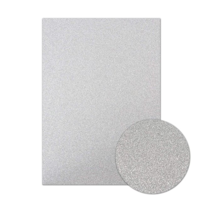 Diamond Sparkles Hunkydory Diamond Sparkles A4 Shimmer Card Silver | 10 sheets