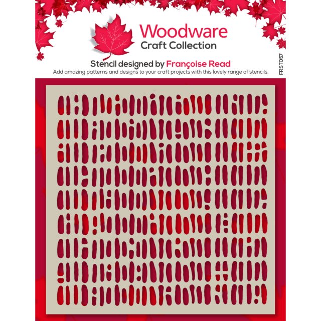 Woodware Woodware Stencil Old Weave | 6 x 6 inch