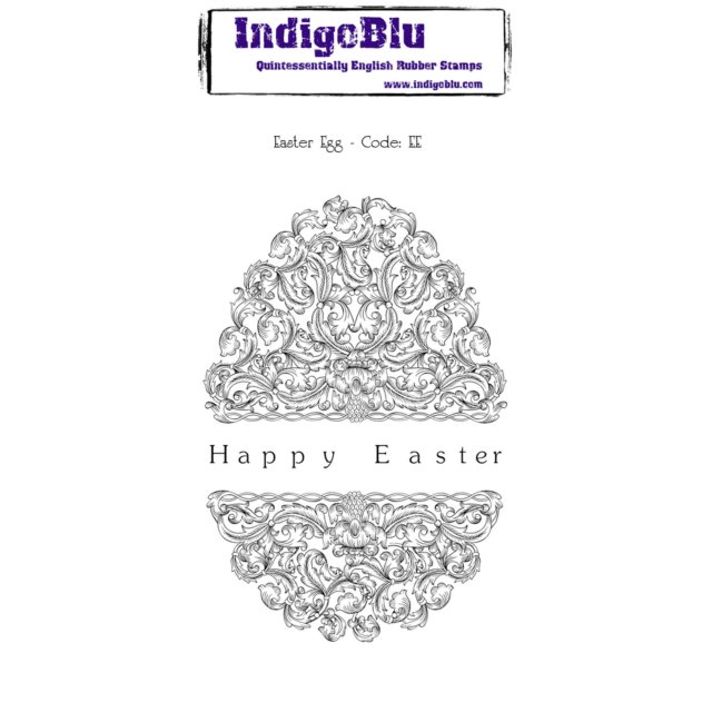 IndigoBlu Stamps IndigoBlu A6 Rubber Mounted Stamp Easter Egg