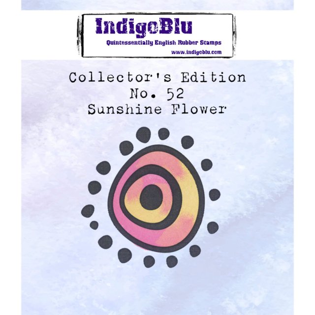 IndigoBlu Stamps IndigoBlu A7 Rubber Mounted Stamp Collectors Edition No 52 - Sunshine Flower