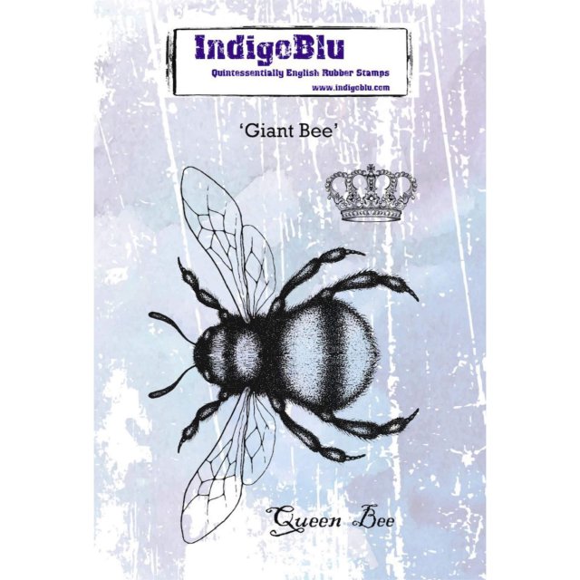 IndigoBlu Stamps IndigoBlu A6 Rubber Mounted Stamp Giant Bee | Set of 3