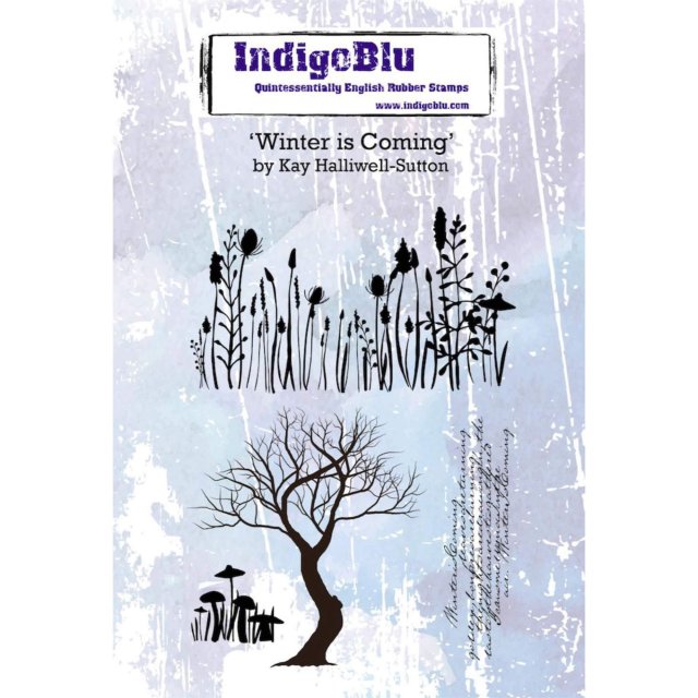 IndigoBlu Stamps IndigoBlu A6 Rubber Mounted Stamp Winter is Coming | Set of 4