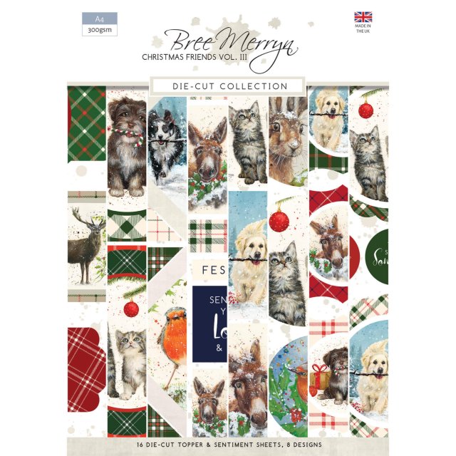 Bree Merryn Fine Art Bree Merryn Christmas Friends Vol III A4 Die Cut Collection | 16 sheets