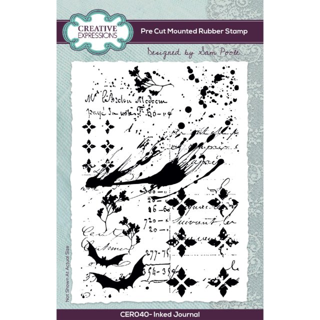 Sam Poole Creative Expressions Sam Poole Rubber Stamp Inked Journal