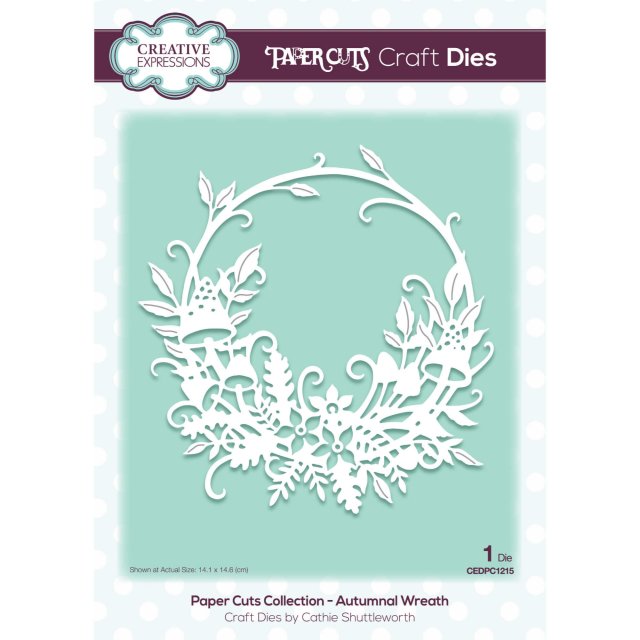 Paper Cuts Creative Expressions Craft Dies Paper Cuts Collection Autumnal Wreath