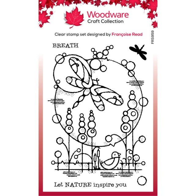 Woodware Woodware Clear Stamps Dragonfly Pond | Set of 5