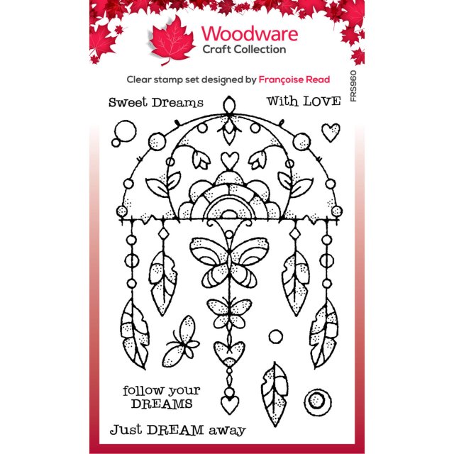 Woodware Woodware Clear Stamps Garden Dream Catcher | Set of 11