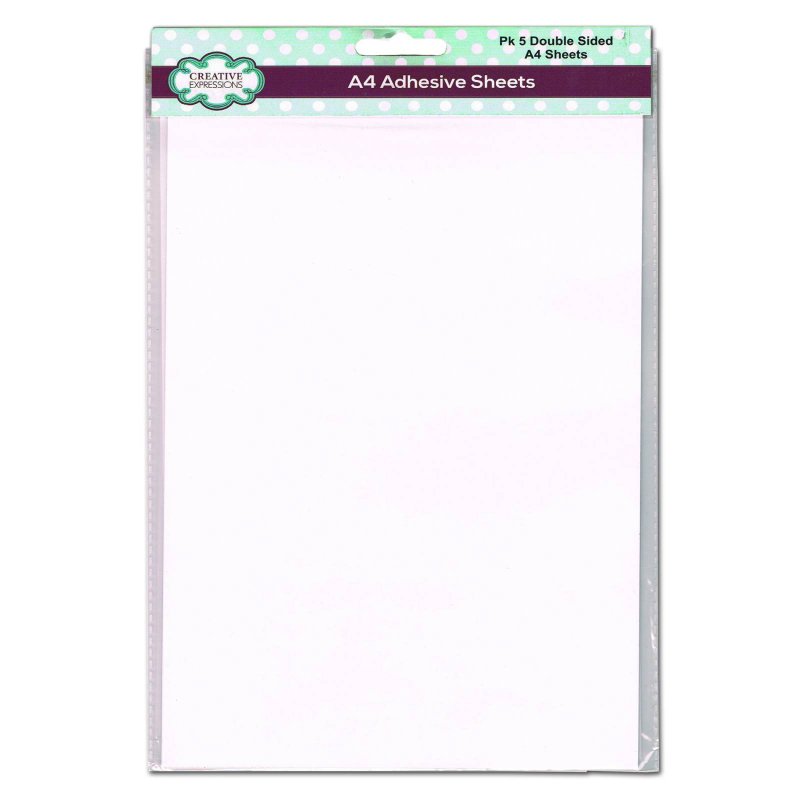 Creative Expressions Creative Expressions A4 Double Sided Adhesive Sheets | Pack of 5
