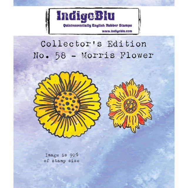 IndigoBlu Stamps IndigoBlu A7 Rubber Mounted Stamp Collectors Edition No 58 - Morris Flower