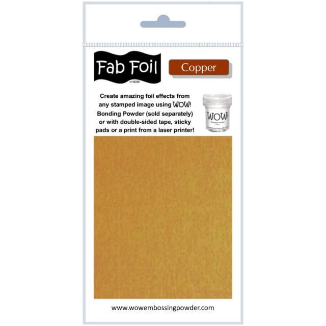 Wow Embossing Powders Wow Fab Foil Bright Copper | 10cm x 1m