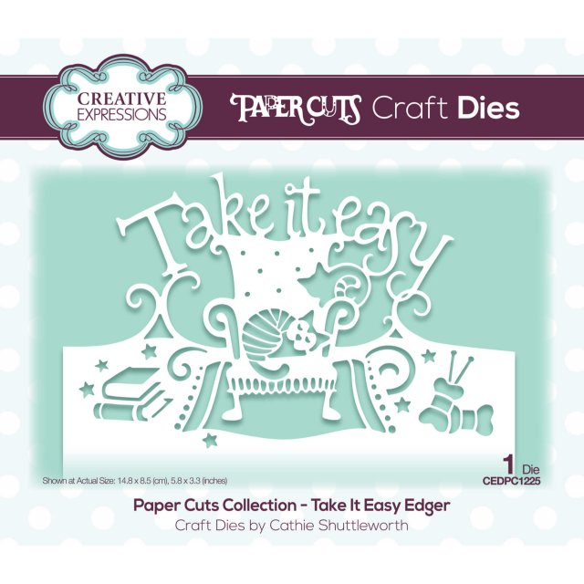 Paper Cuts Creative Expressions Craft Dies Paper Cuts Collection Take It Easy Edger