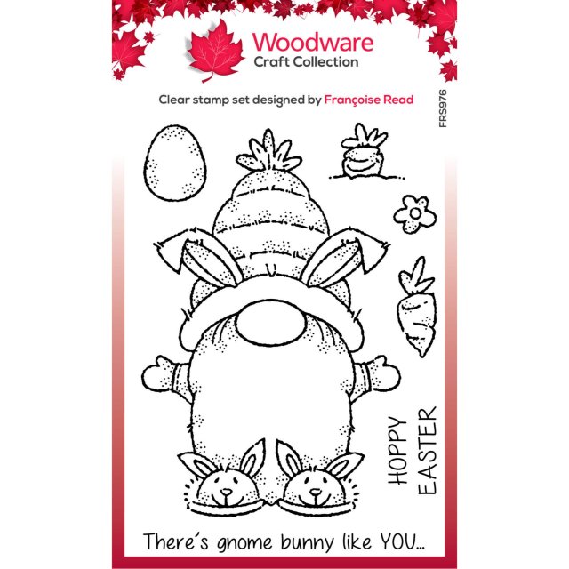 Woodware Woodware Clear Stamps Bunny Gnome | Set of 7