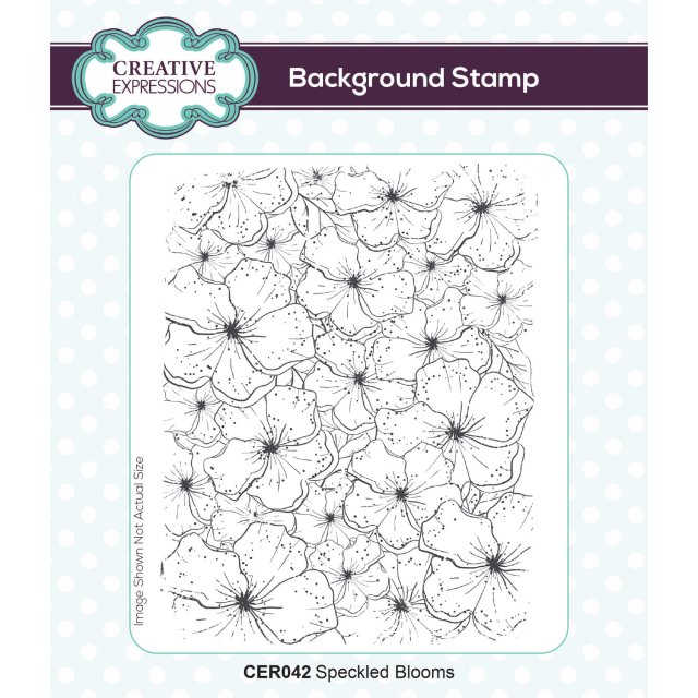 Creative Expressions Creative Expressions Rubber Stamp Speckled Blooms