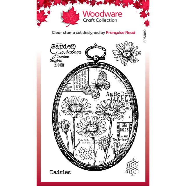 Woodware Woodware Clear Stamps Daisy Frame | Set of 5