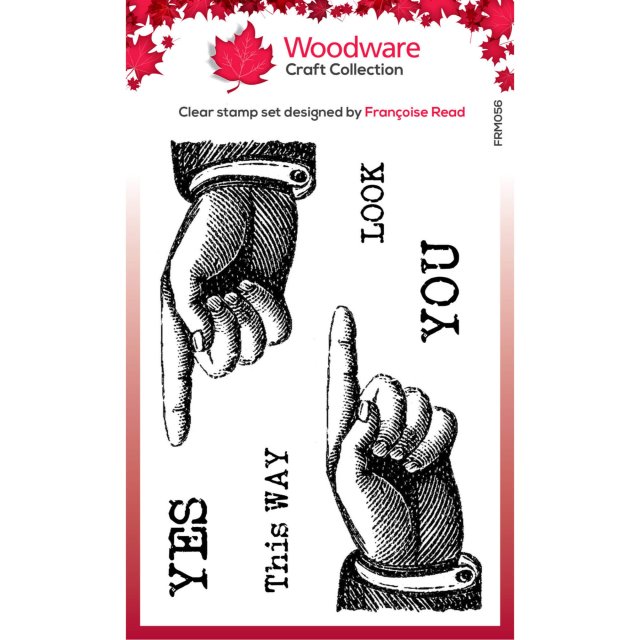 Woodware Woodware Clear Stamps This Way | Set of 6