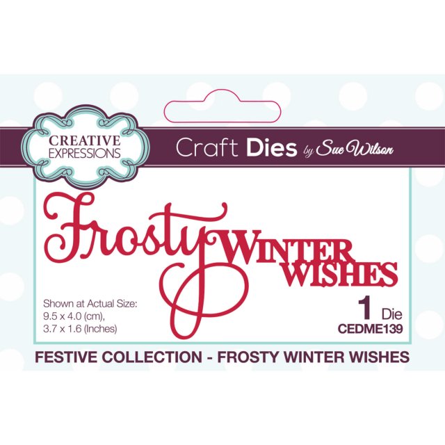 Sue Wilson Craft Dies Festive Collection Frosty Winter Wishes