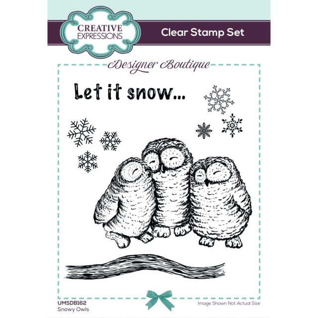 Creative Expressions Designer Boutique Clear Stamps Snowy Owls | Set of 5