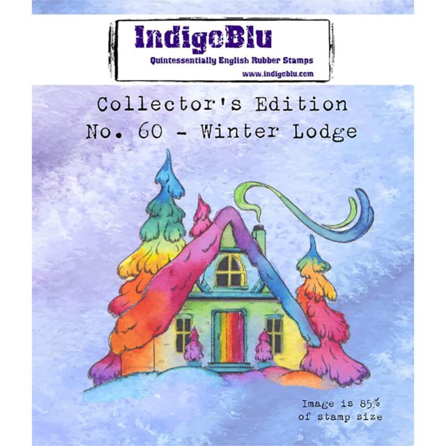 IndigoBlu Stamps IndigoBlu A7 Rubber Mounted Stamp Collectors Edition No 60 - Winter Lodge