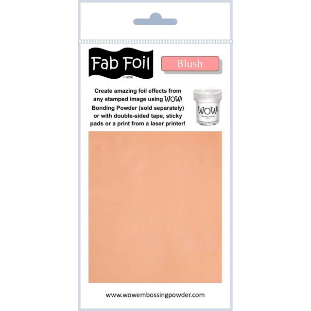 Wow Embossing Powders Wow Fab Foil Blush | 10cm x 1m