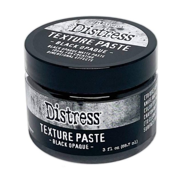 Distress Ranger Tim Holtz Distress Texture Paste Black Opaque | 3 fl oz