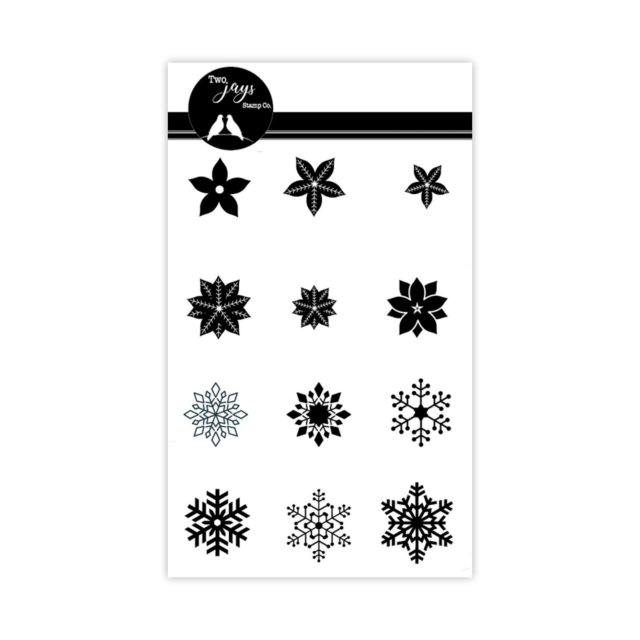 Two Jays Stamps Two Jays Finger Stamps Flowers & Flakes | Set of 12