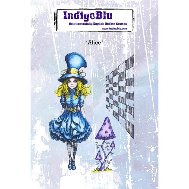 IndigoBlu Stamps IndigoBlu A6 Rubber Mounted Stamp Alice | Set of 3