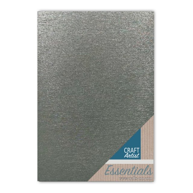 Craft Artist Craft Artist A4 Waterfall Glitter Card Silver | 10 sheets