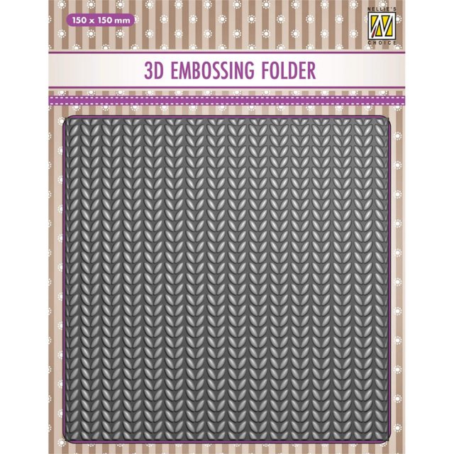 Nellie Snellen Nellie Snellen 3D Embossing Folder Knitting