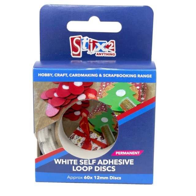 Stix2 Self Adhesive Loop Discs | Pack of 60