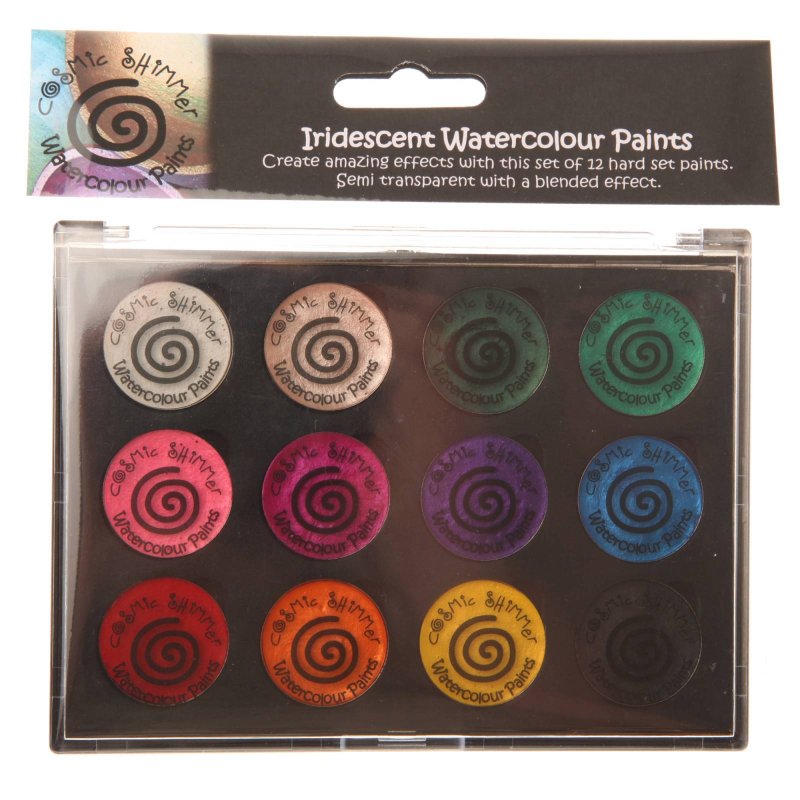 Cosmic Shimmer Cosmic Shimmer Iridescent Watercolour Paint Set 2 Carnival Brights