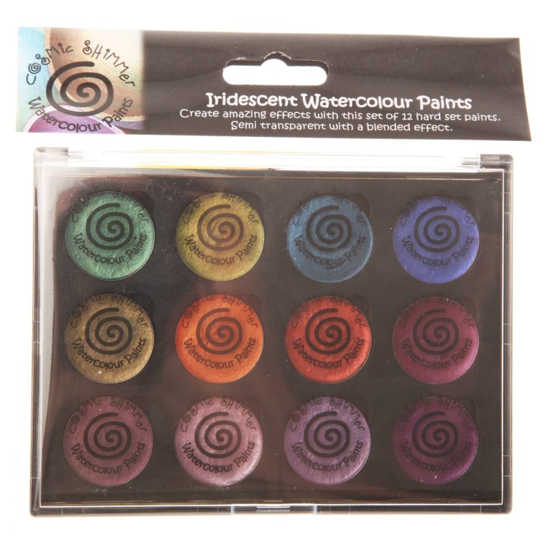 Cosmic Shimmer Iridescent Watercolour Paint Set 6 Antique Shades