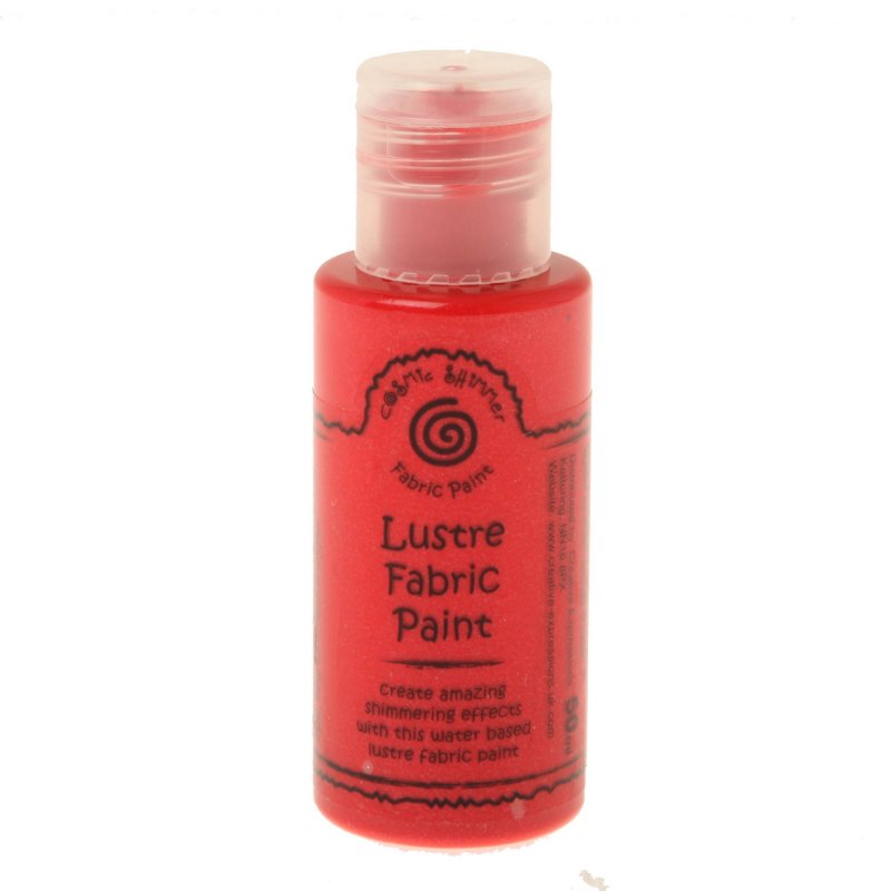 Cosmic Shimmer Cosmic Shimmer Lustre Fabric Paint Cranberry Kiss | 50ml