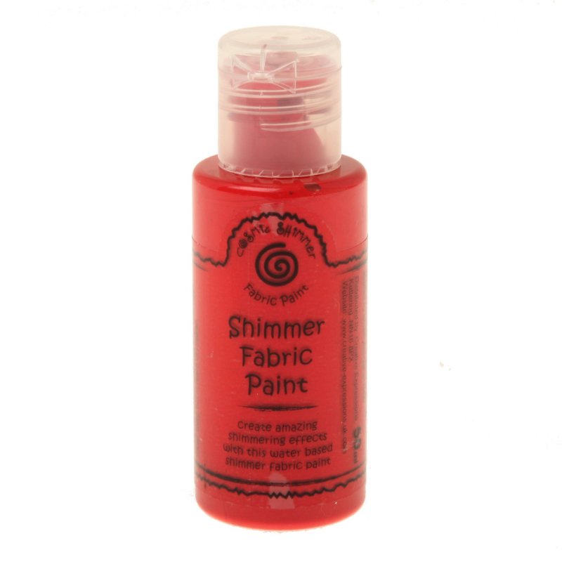 Cosmic Shimmer Cosmic Shimmer Fabric Paint Strawberry Fire | 50ml