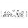 Woodware Woodware Clear Stamps Mushy Friends | Set of 4