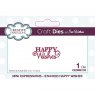 Sue Wilson Sue Wilson Craft Dies Mini Expressions Collection Stacked Happy Wishes