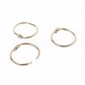 Woodware Book Rings Silver 19 mm | Pack of 24