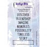 IndigoBlu Stamps IndigoBlu A6 Rubber Mounted Stamp Journal Words Il | Set of 8