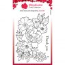 Woodware Woodware Clear Stamps Floral Thank You | Set of 2