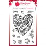 Woodware Woodware Clear Stamps Bubble Heart | Set of 12