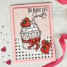 Sam Poole Creative Expressions Sam Poole Clear Stamp Set Cupcake Kisses | Set of 8