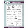 Sam Poole Creative Expressions Sam Poole Clear Stamp Set Dates From The Past Part 2 | Set of 28