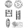 Woodware Woodware Clear Stamps Mini Postmarks | Set of 6