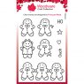 Woodware Woodware Clear Stamps Tiny Gingerbread Men | Set of 9