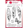 Woodware Woodware Clear Stamps Paper Feathers | Set of 9