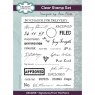 Creative Expressions Sam Poole Clear Stamp Signatures From The Past 1 | Set of 31