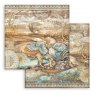 Stamperia  Stamperia 12 x 12 inch Paper Pad Sir Vagabond in Fantasy World | 10 sheets