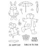 Jane's Doodles Creative Expressions Jane's Doodles Clear Stamps Dancing In The Rain | Set of 13