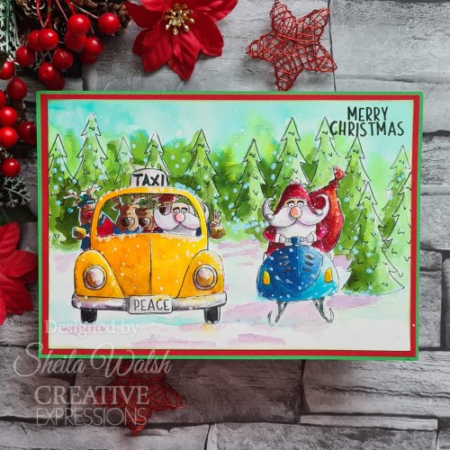 Jane's Doodles Christmas Stamps with Gwen Fletcher